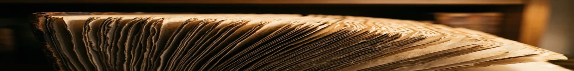 Close-up of old book pages fanning open