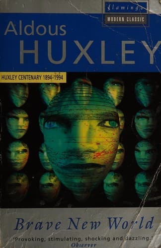 Brave New World by Aldous Huxley book cover
