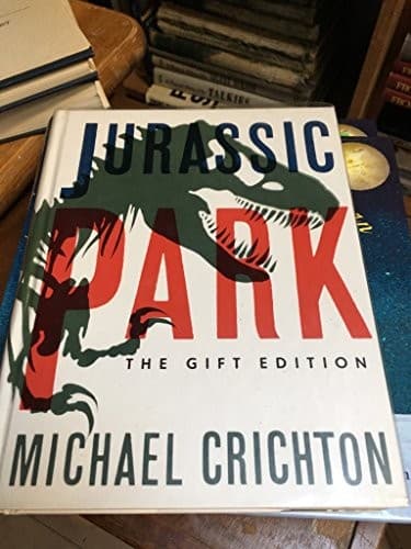 Jurassic Park by Michael Crichton book cover